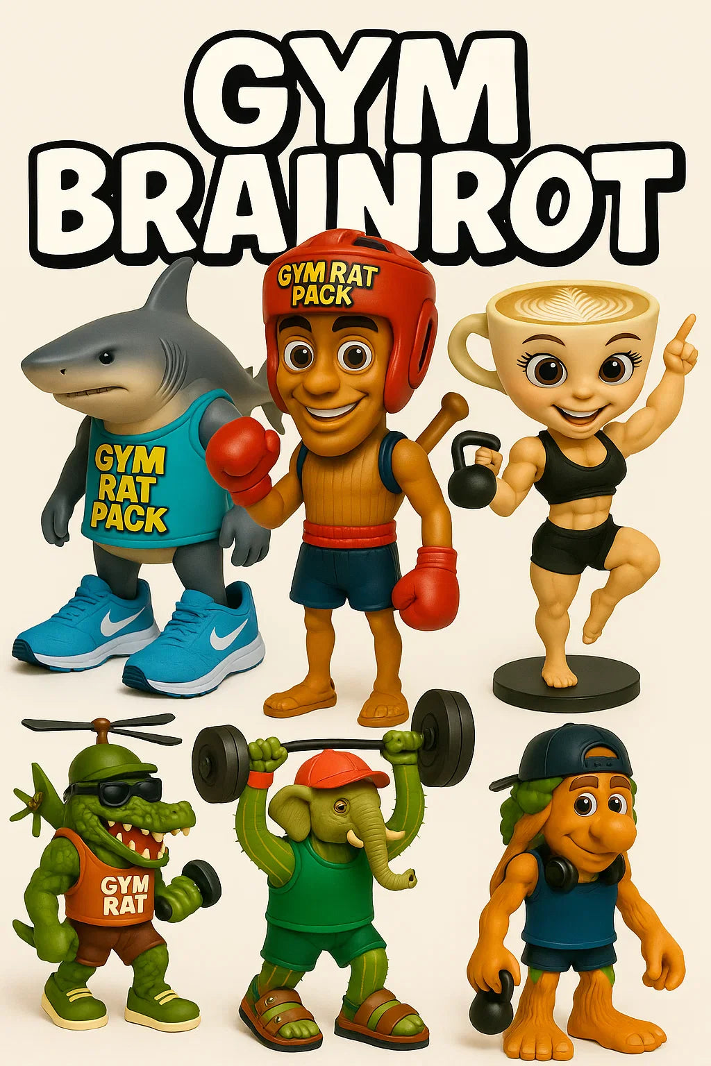 Gym Rats Toys Collection - OfficialBrainRotStore
