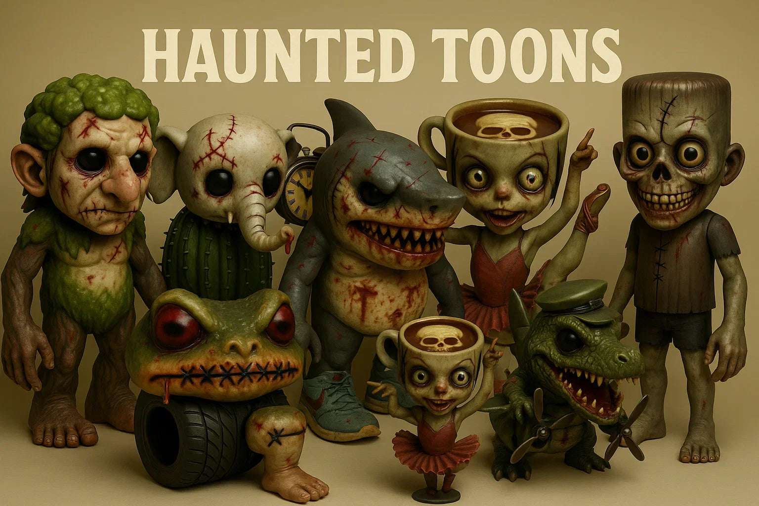 Haunted Toons Toys Collection - OfficialBrainRotStore