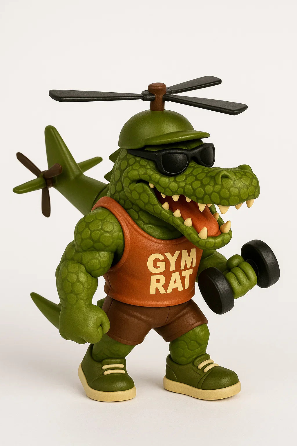 Bombardiro Crocodillo – Gym Rats Toy - OfficialBrainRotStore