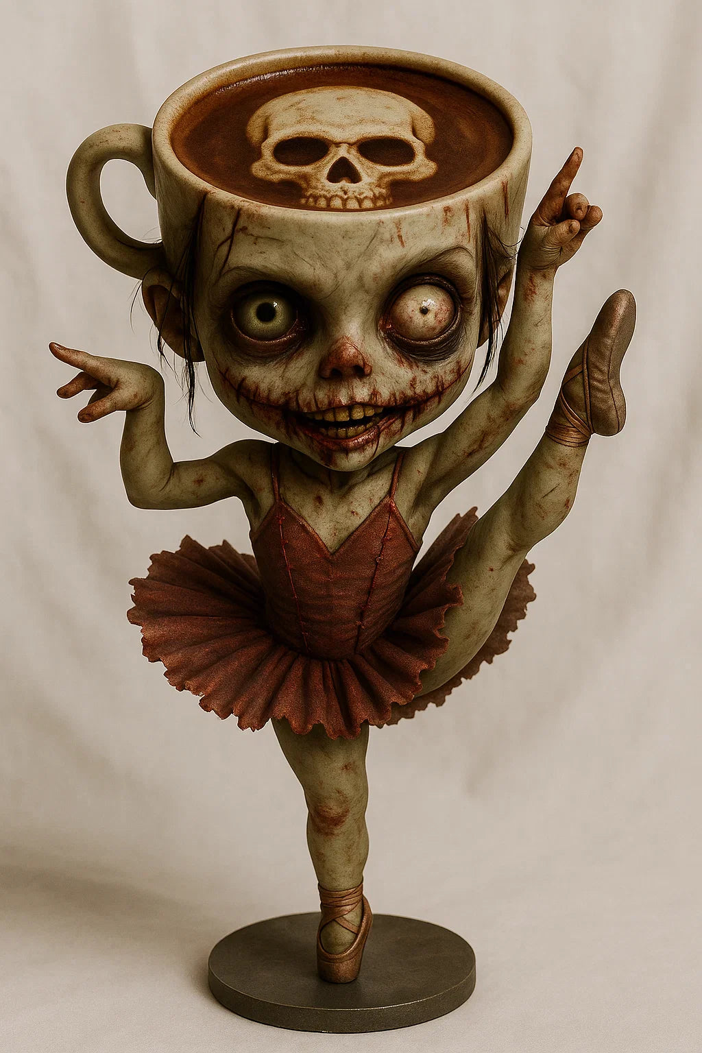 Ballerina Cappuccina – Haunted Toons Toy - OfficialBrainRotStore